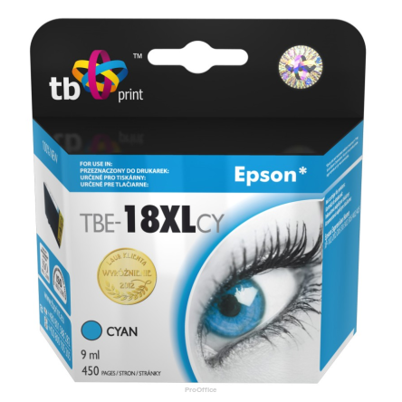 Tusz do Epson XP 302 TBE-18XLCY CY | 5901500501392