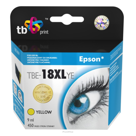 Tusz do Epson XP 302 TBE-18XLYE YE | 5901500501415