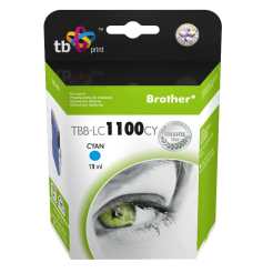 Tusz do Brother LC980/1100 TBB-LC1100CY CY 100% nowy | 5901500500357