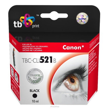 Tusz do Canon CLI-521 TBC-CLI521B BK | 5901500500456