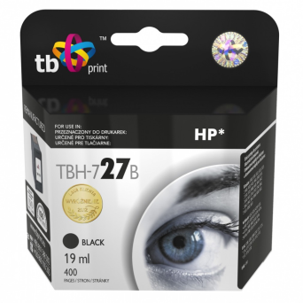 Tusz do HP Nr 27 - C8727A TBH-727B BK ref. | 5901500500265