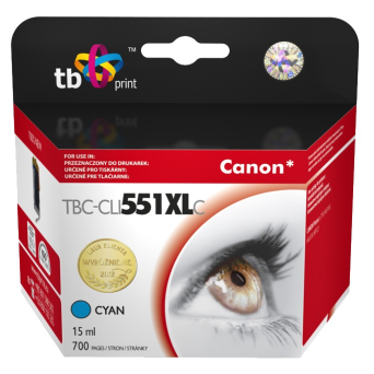 Tusz do Canon PIXMA MX 925 TBC-CLI551XLCY CY | 5901500502252