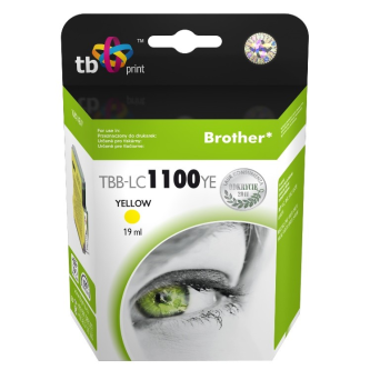 Tusz do Brother LC980/1100 TBB-LC1100YE YE 100% nowy | 5901500500371