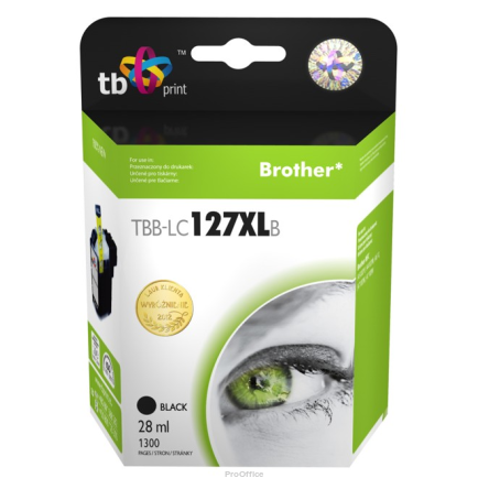 Tusz do Brother LC127XL TBB-LC127XLB Czarny | 5901500502856