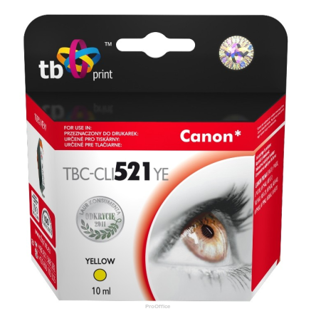 Tusz do Canon CLI-521 TBC-CLI521YE YE | 5901500500487