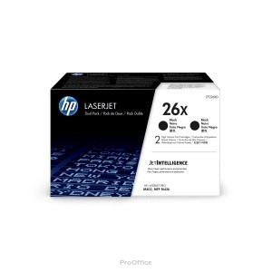 Toner  26X Black 9k Dual Pack CF226XD