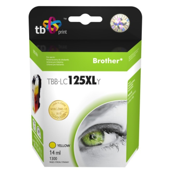 Tusz do Brother LC125XL TBB-LC125XLY YE | 5901500502849